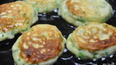 оладьи из зеленого лука