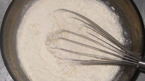 оладьи на кефире с яблоком