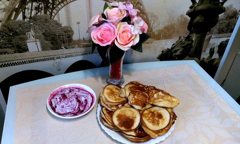 Рецепт оладий на кефире