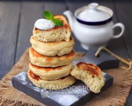 Оладьи на простокваше без яиц