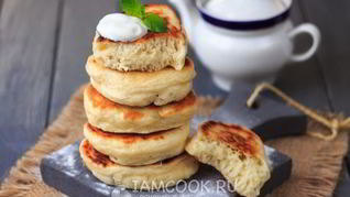 Оладьи на простокваше без яиц