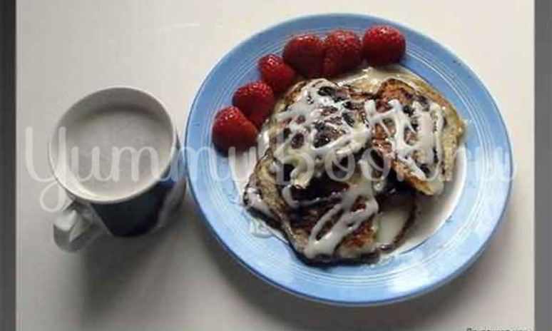 Рецепт оладий с черникой