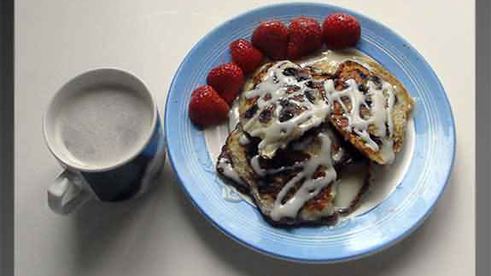 оладьи с черникой