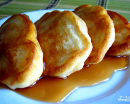 Оладьи с яблоком