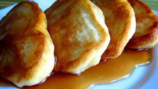 Оладьи с яблоком