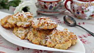 Оладьи творожные с яблоками