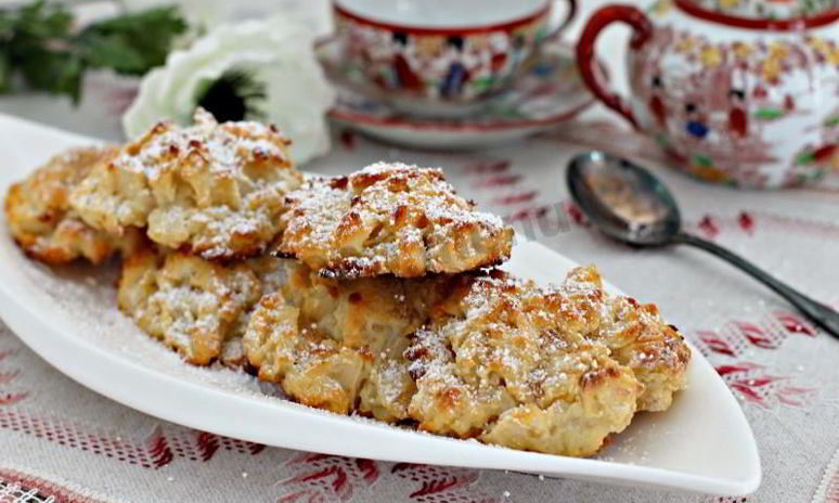 Рецепт оладий творожных с яблоками