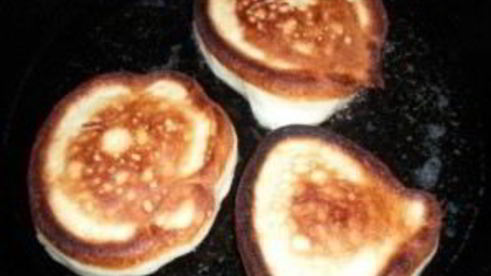 пышные яблочные оладьи