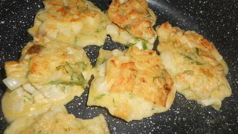 рыбные оладьи с тилапией