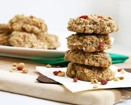 Диетическое овсяное печенье с творогом