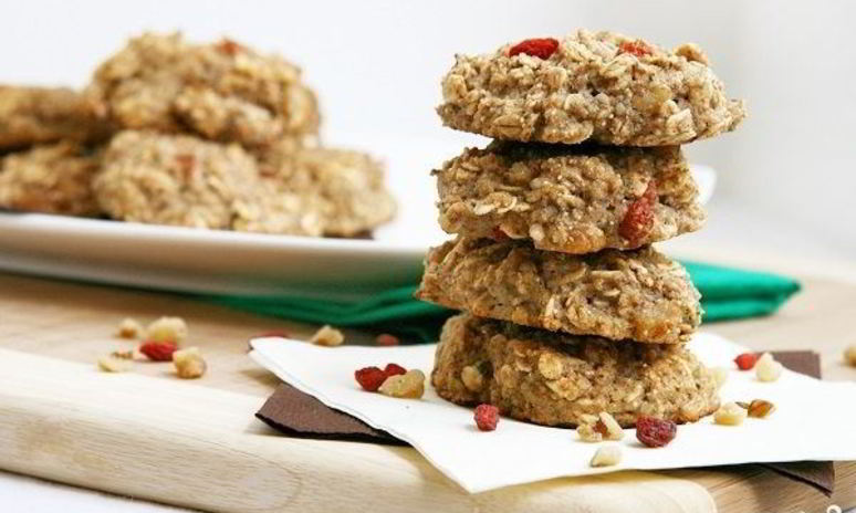 Рецепт диетического овсяного печенья с творогом