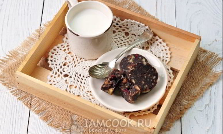 Рецепт колбаски сливочной с печеньем