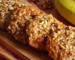 Овсяно-ржаное банановое печенье