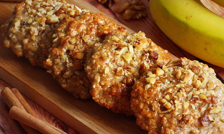 Рецепт овсяно-ржаного бананового печенье