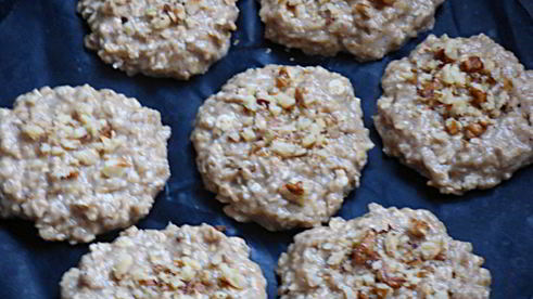 овсяно-ржаное банановое печенье