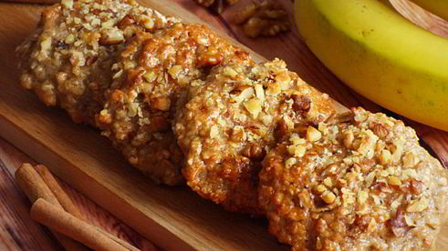 овсяно-ржаное банановое печенье