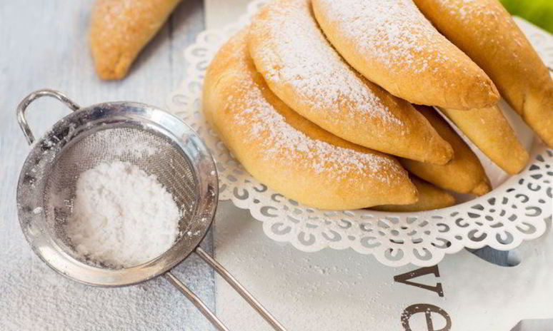 Рецепт печенья бананы с творожной начинкой