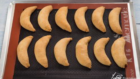 печенье бананы с творожной начинкой