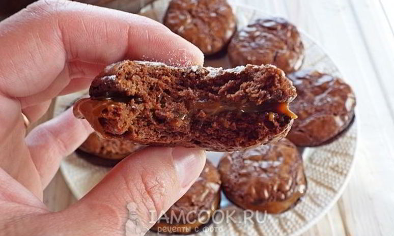 Рецепт печенья брауни с начинкой