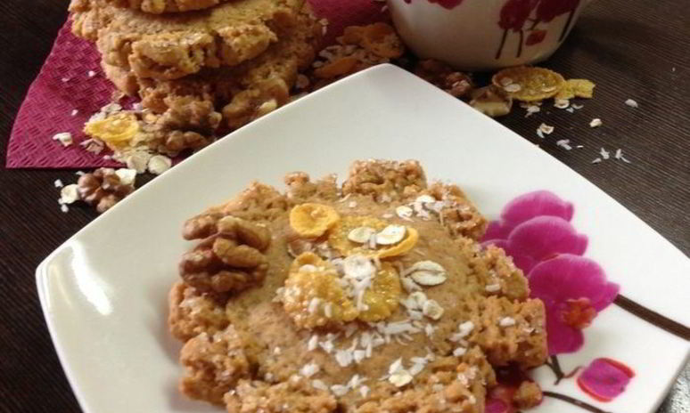 Рецепт печенья с кукурузными хлопьями вкусный микс