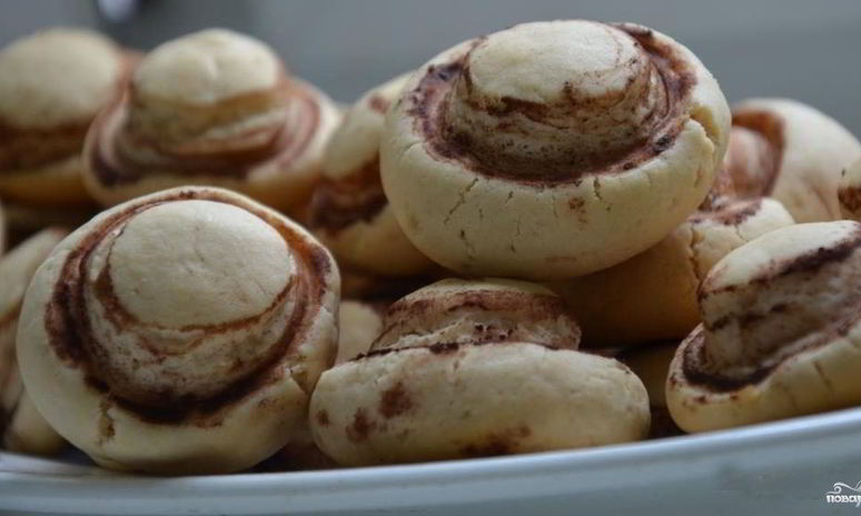 Рецепт печенья шампиньоны