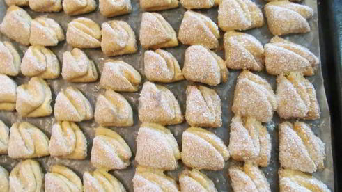 печенье творожные треугольники