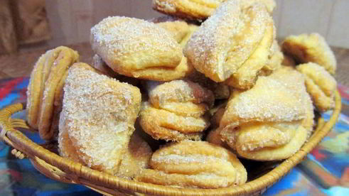 печенье творожные треугольники