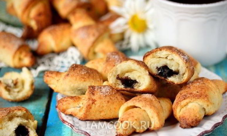Рецепт рогаликов из творожного теста