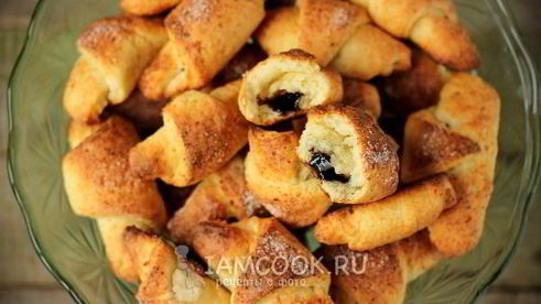 рогалики из творожного теста