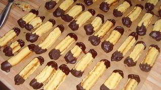 Рождественское печенье Апельсиновые языки