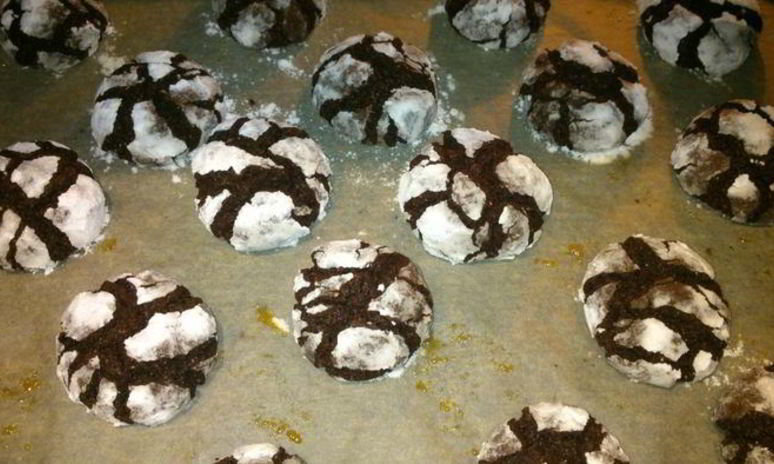 Рецепт шоколадна-кофейного печенье к новому году