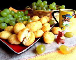 Сырное заварное печенье Солнечные зайчики