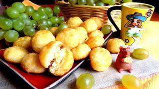 Сырное заварное печенье Солнечные зайчики