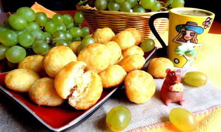 Рецепт сырного заварного печенья солнечные зайчики