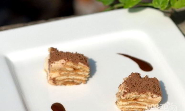 Рецепт тирамису с печеньем