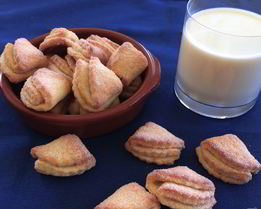 Творожные ушки печенье