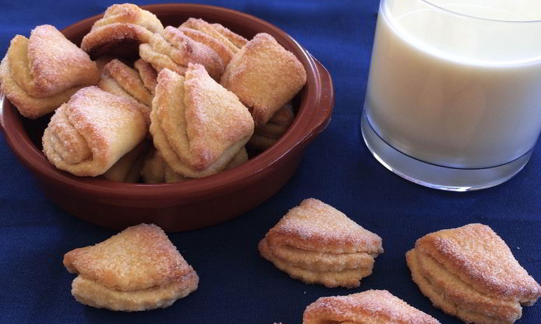 Рецепт творожных ушек печенье