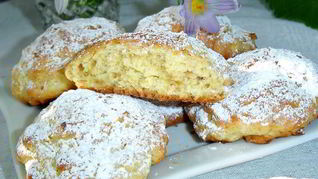 Яблочное печенье с яблоками