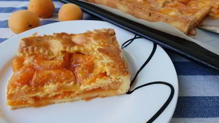 Абрикосовый пирог на песочном тесте