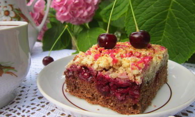 Рецепт ароматного вишневого пирога