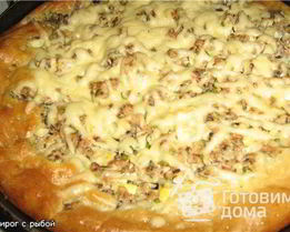 Быстрый пирог из рыбы