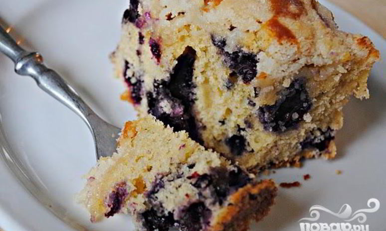 Рецепт черничного пирога с мускатом