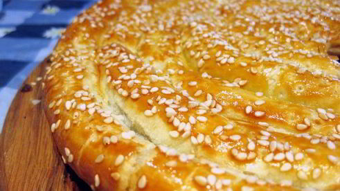 грибной пирог-спираль