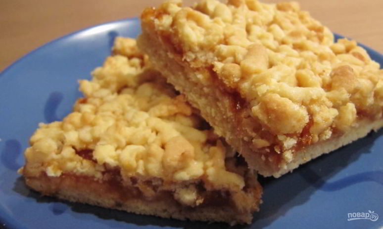 Рецепт кудрявого пирога с вареньем