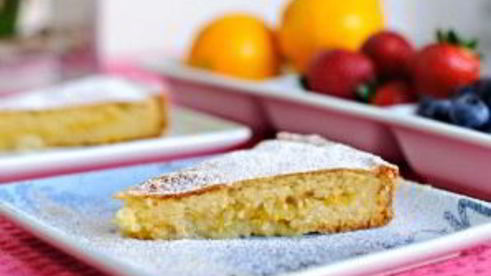 лимонный пирог с начинкой