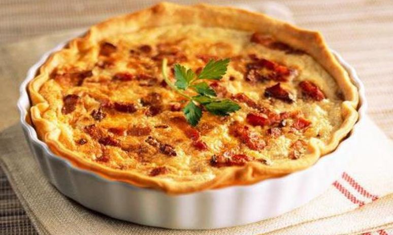 Рецепт лотарингского пирога с копченым салом