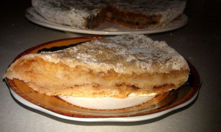 Рецепт насыпного яблочного пирога с корицея