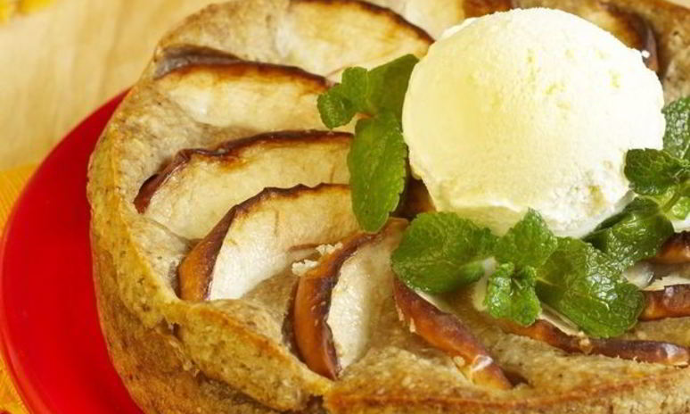 Рецепт овсяного пирога с фруктами