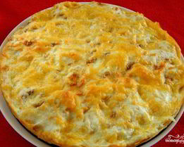 Пирог из лаваша с сыром