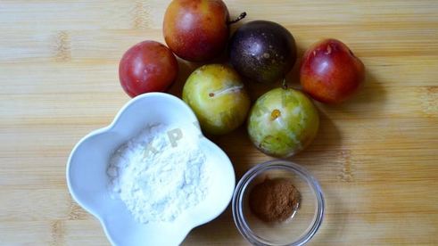 пирог с фруктами на творожном тесте